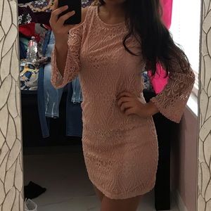 Forever 21 light pink lace dress